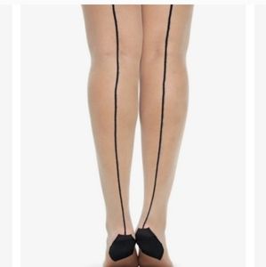 COPY - Sheer cuban back seam tights